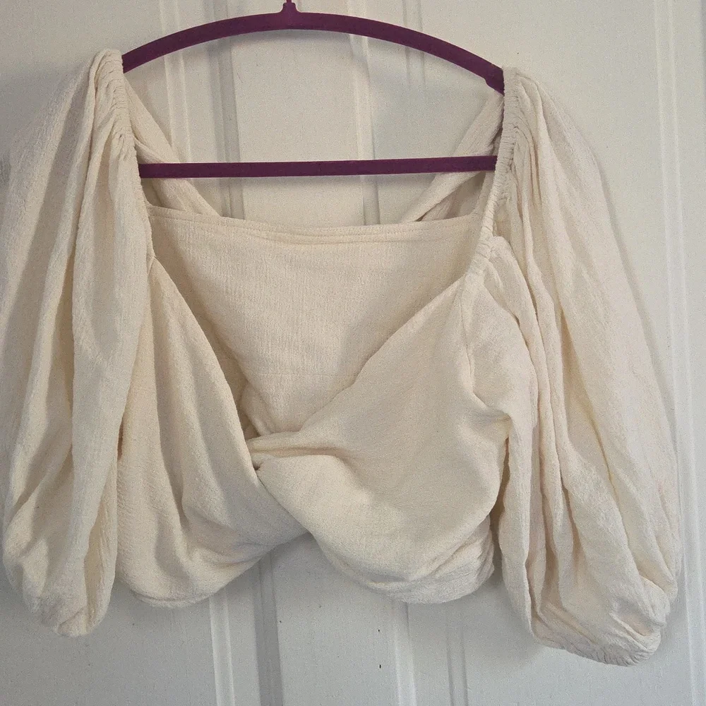 Jen's Pirate Booty For Free People Cream Wrap Top